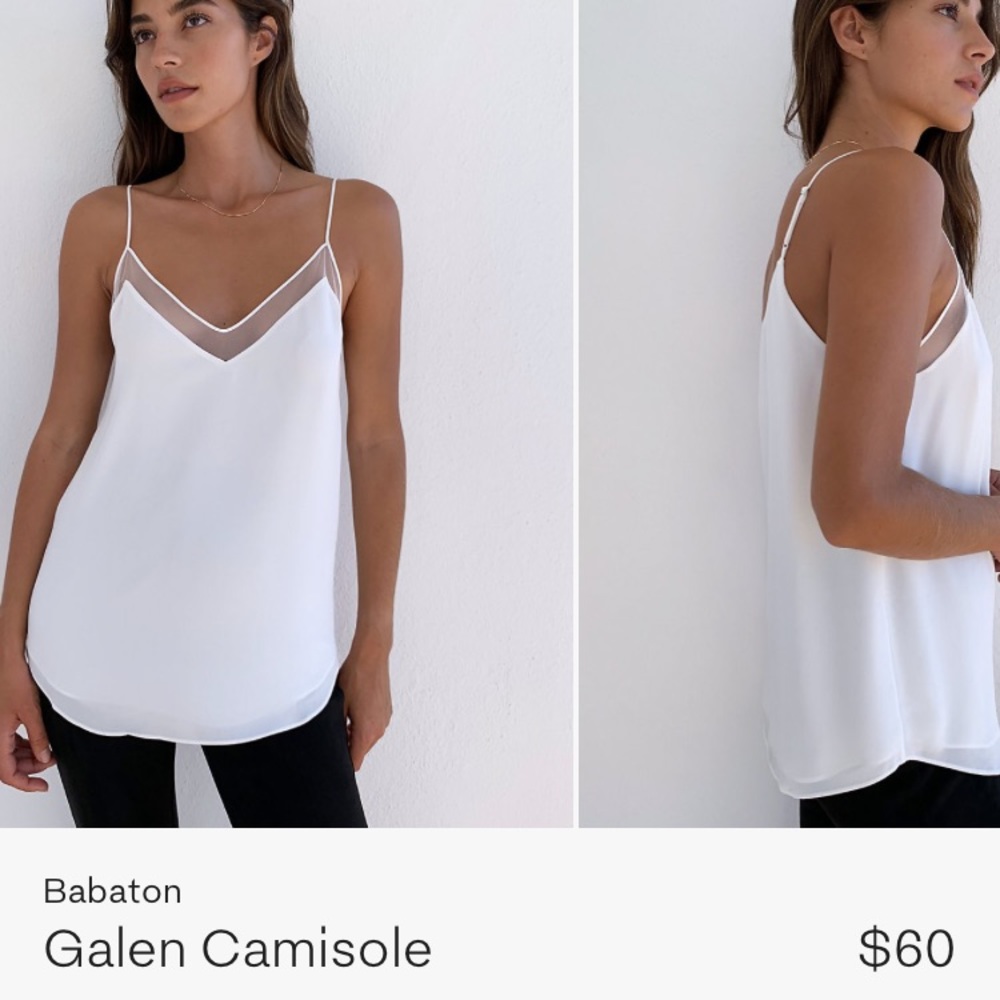 Brand New Babaton galen camisole size small